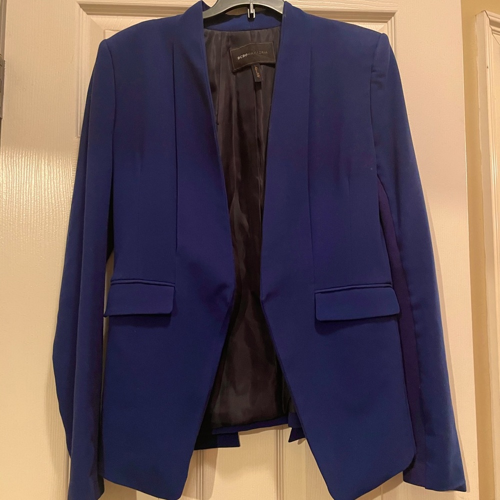Royal Blue BCBG Open Front Blazer